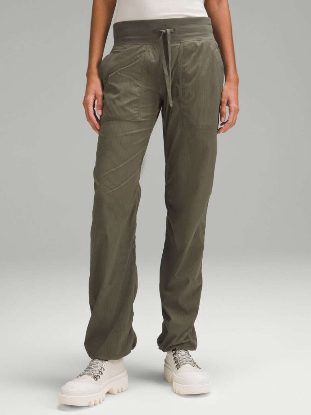 Lululemon Dance Studio Mid-Rise Pant *Full Length Army Green Size 6
